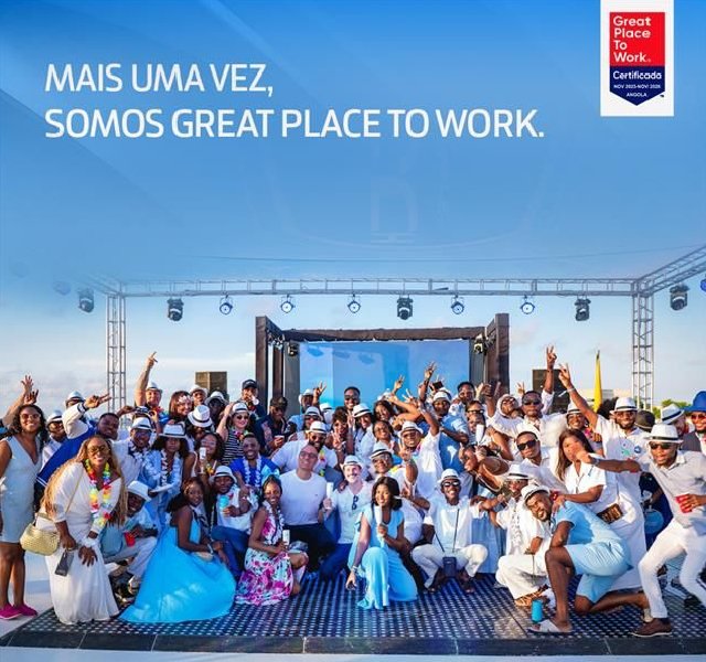 TIS VOLTA A SER DISTINGUIDA COMO GREAT PLACE TO WORK EM ANGOLA